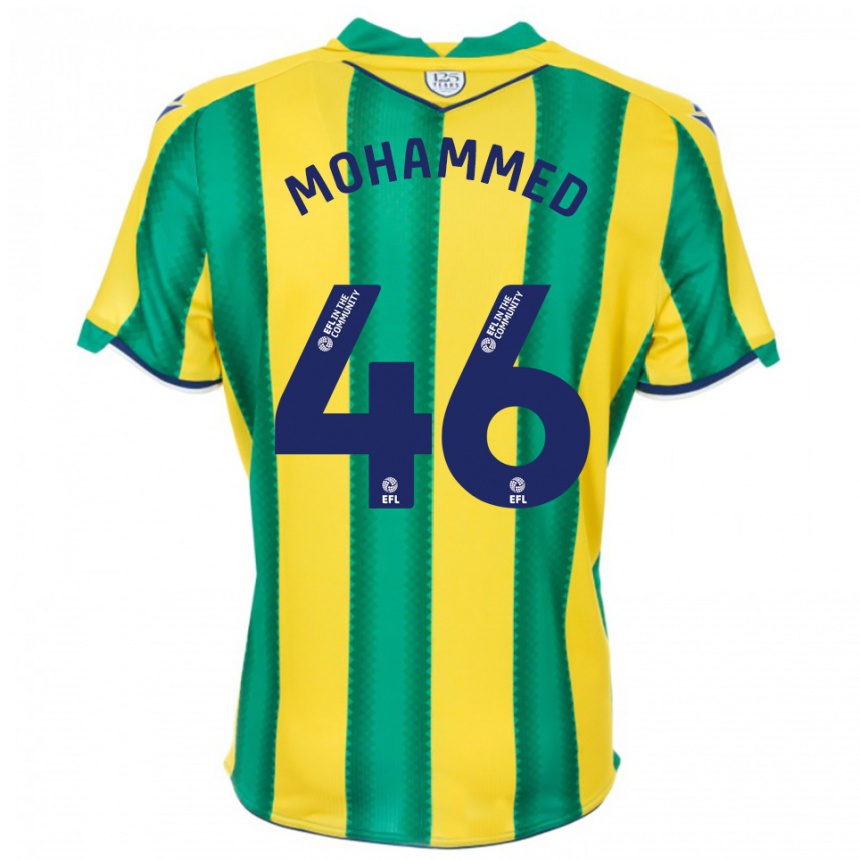 נשים כדורגל ג'מאל מוחמד #46 צהוב ירוק הרחק ג'רזי 2025/26