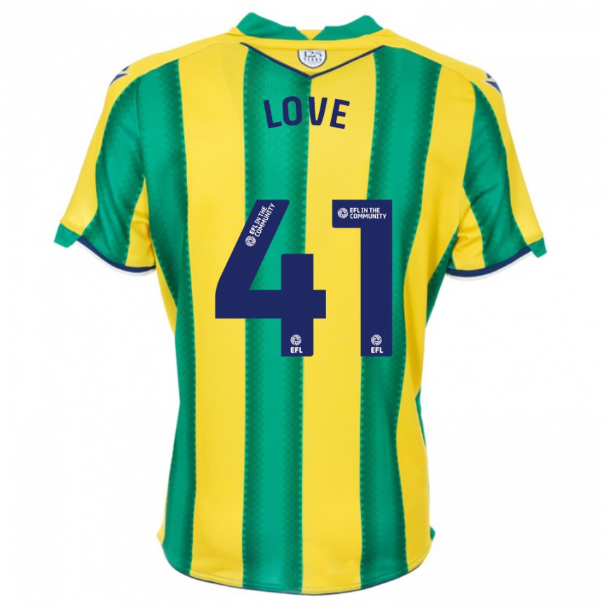 נשים כדורגל לייטון לאב #41 צהוב ירוק הרחק ג'רזי 2025/26