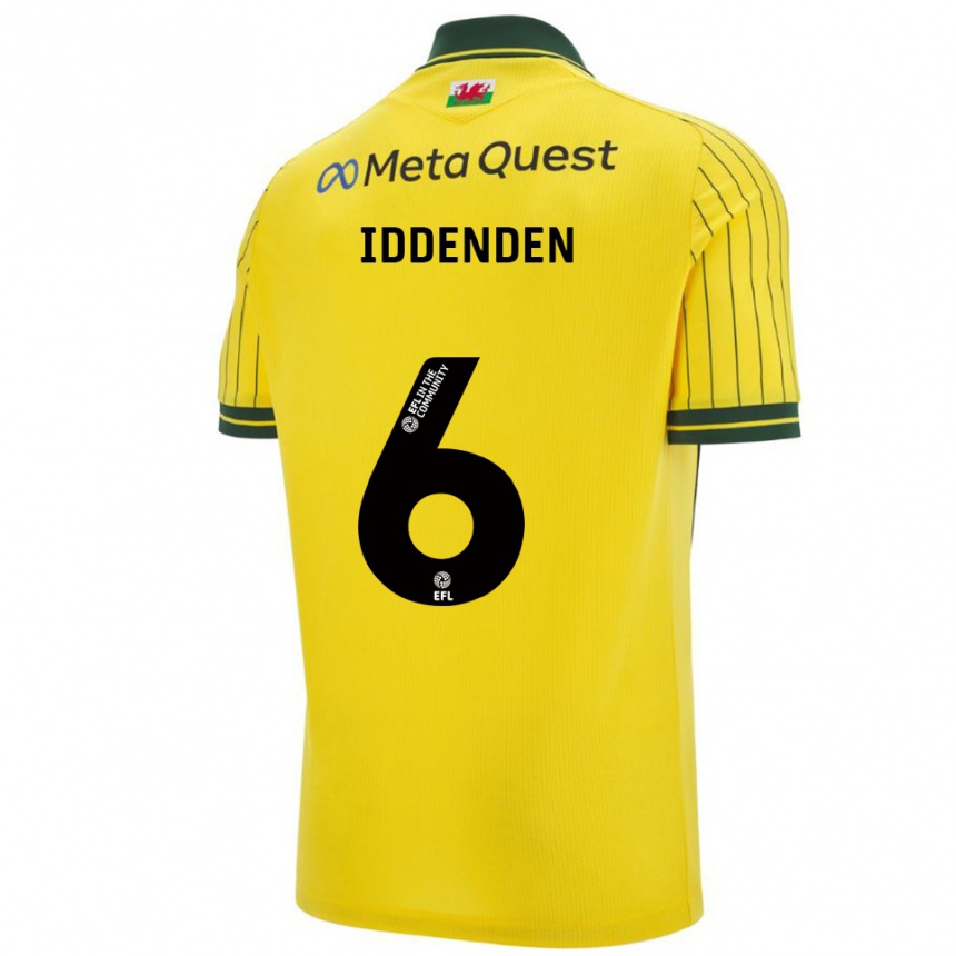 נשים כדורגל אבי אידנדן #6 צהוב ירוק הרחק ג'רזי 2025/26