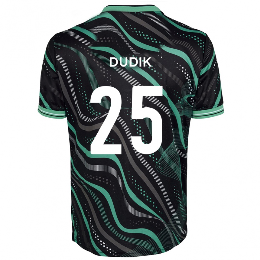 נשים כדורגל אנטון דודיק #25 שחור ירוק הרחק ג'רזי 2025/26