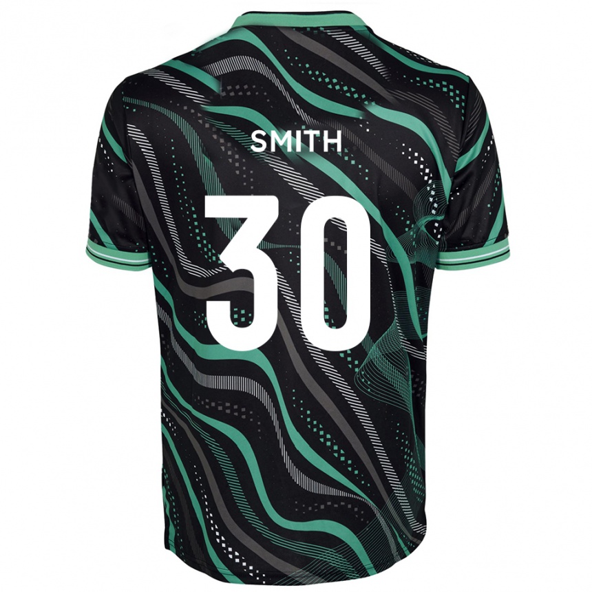נשים כדורגל ג'וד סמית' #30 שחור ירוק הרחק ג'רזי 2025/26 נשים כדורגל ג'וד סמית' #30 שחור ירוק הרחק ג'רזי 2025/26