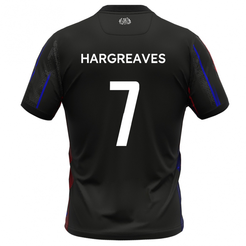 נשים כדורגל קמרון הרגריבס #7 שחור אדום הרחק ג'רזי 2025/26