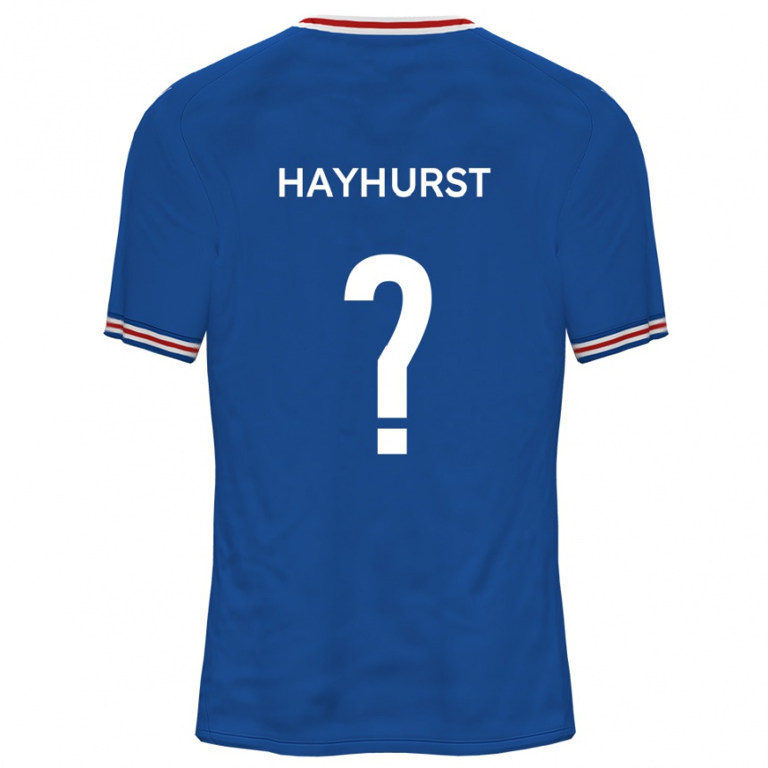 נשים כדורגל Imogen Hayhurst #0 כחול דודג'ר הרחק ג'רזי 2025/26