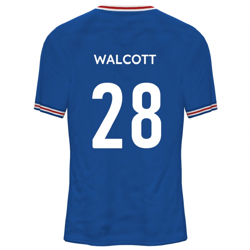 נשים כדורגל מלאקי וולקוט #28 כחול דודג'ר הרחק ג'רזי 2025/26