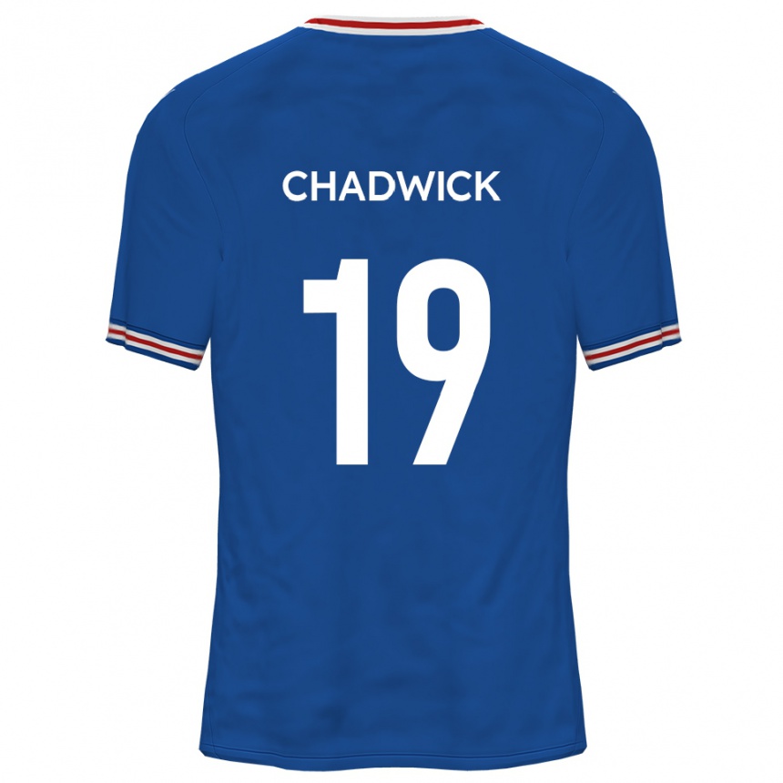 נשים כדורגל בילי צ'דוויק #19 כחול דודג'ר הרחק ג'רזי 2025/26