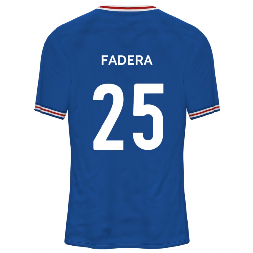 נשים כדורגל Mo Fadera #25 כחול דודג'ר הרחק ג'רזי 2025/26