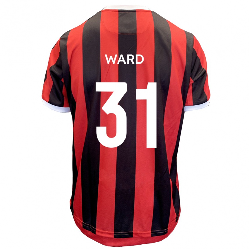 נשים כדורגל ג'ד וורד #31 אדום שחור הרחק ג'רזי 2025/26