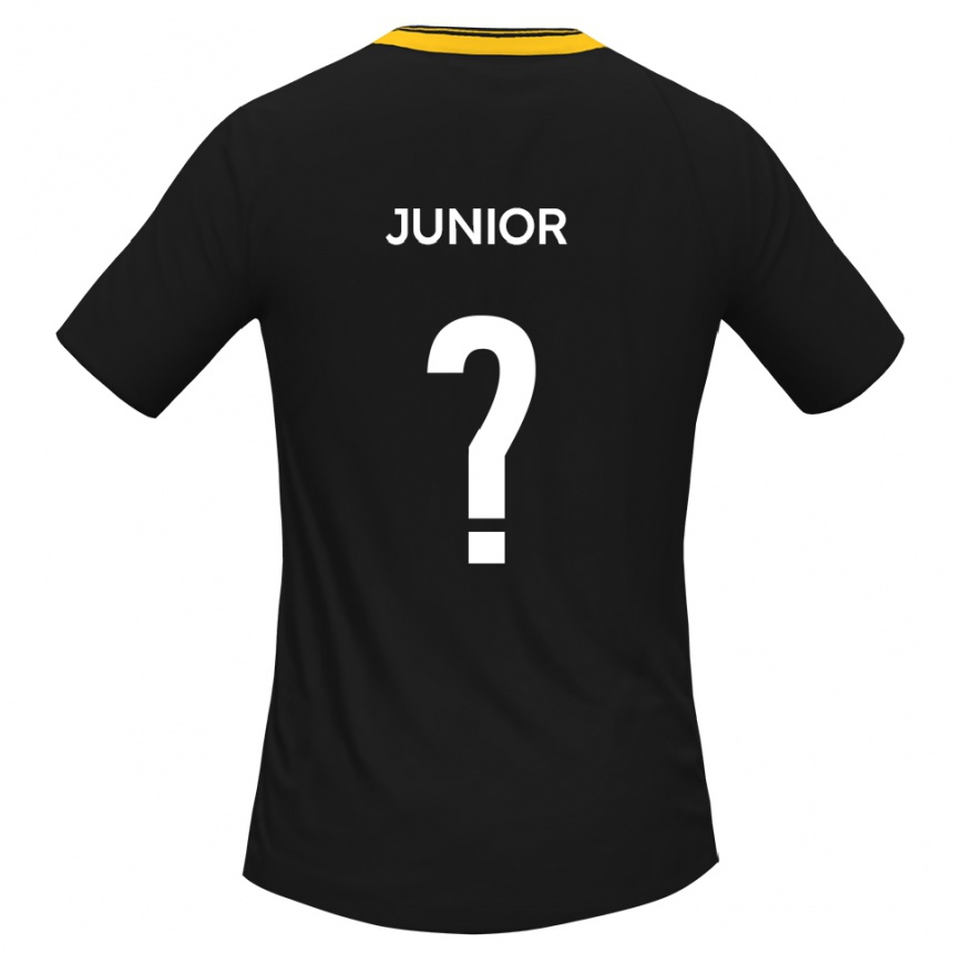 נשים כדורגל Jordan Junior #0 שחור צהוב הרחק ג'רזי 2025/26