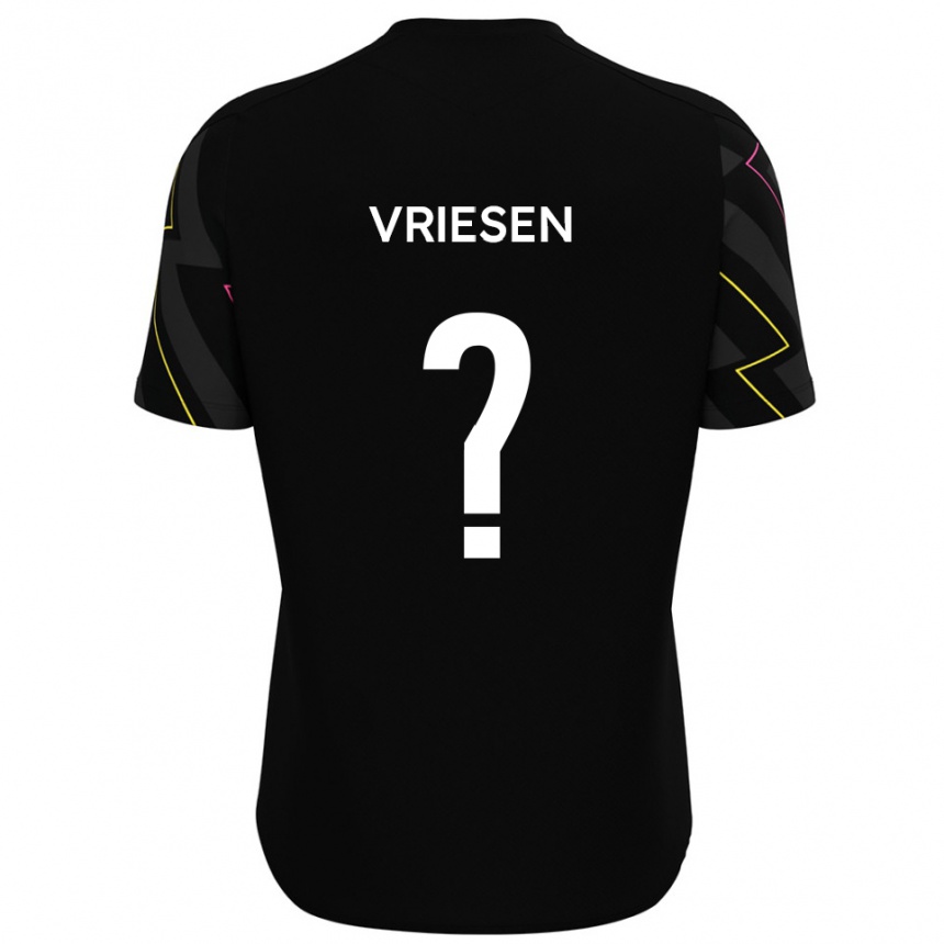 נשים כדורגל פביאן וריזן #0 שחור אפור הרחק ג'רזי 2025/26