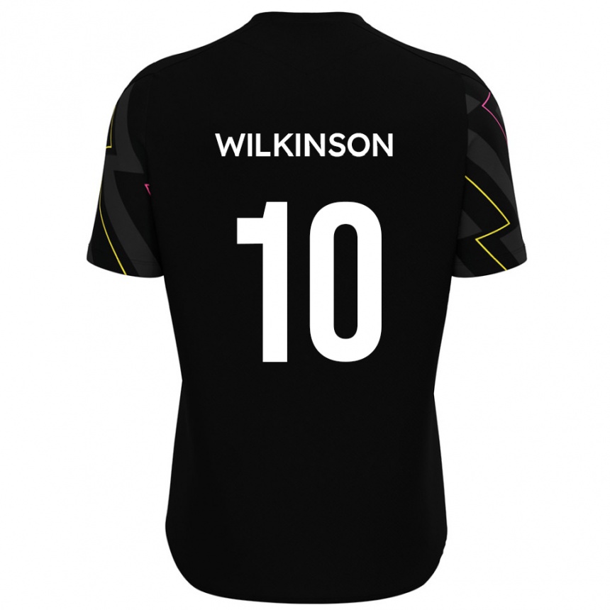 נשים כדורגל קונור וילקינסון #10 שחור אפור הרחק ג'רזי 2025/26