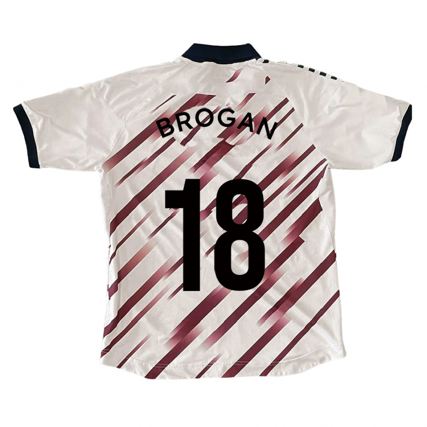 נשים כדורגל מקסוול קרייג ברוגן #18 לבן אדום הרחק ג'רזי 2025/26