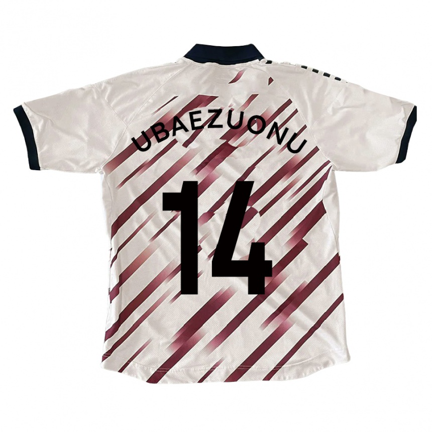 נשים כדורגל קרלטון אובאזואונו #14 לבן אדום הרחק ג'רזי 2025/26