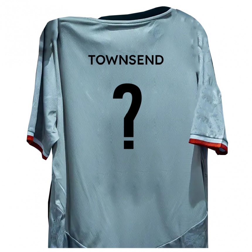 נשים כדורגל Ellie Townsend #0 לבן שחור הרחק ג'רזי 2025/26