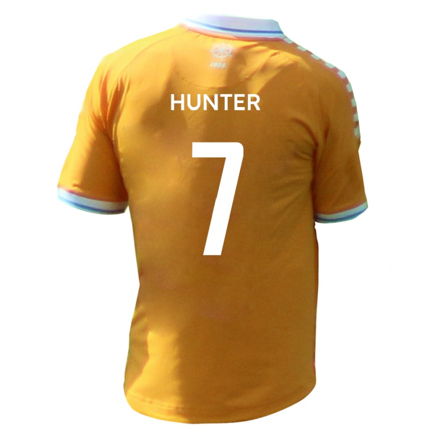 נשים כדורגל Jack Hunter #7 צהוב כחול הרחק ג'רזי 2025/26