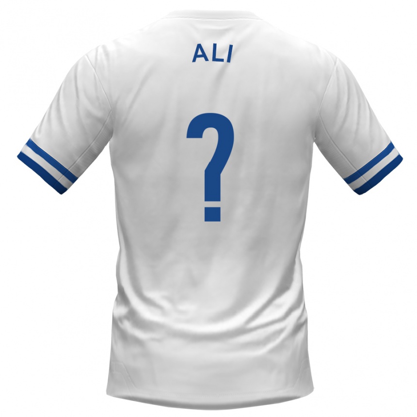 נשים כדורגל Kameron Ali #0 לבן כחול הרחק ג'רזי 2025/26