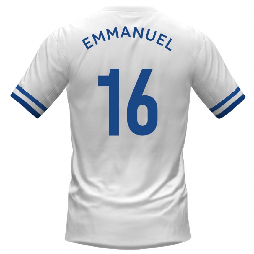 נשים כדורגל ג'וש עמנואל #16 לבן כחול הרחק ג'רזי 2025/26