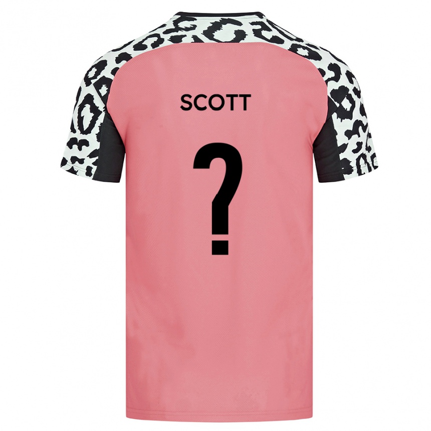 נשים כדורגל Chantelle Scott #0 ורוד שחור הרחק ג'רזי 2025/26