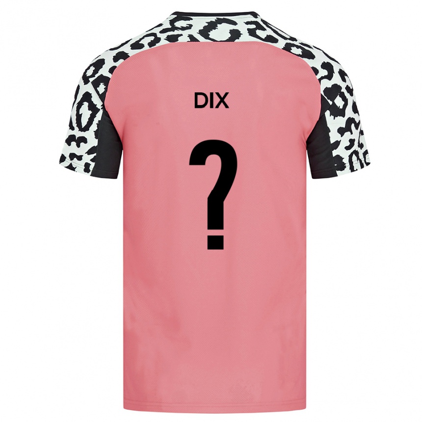 נשים כדורגל Hannah Dix #0 ורוד שחור הרחק ג'רזי 2025/26