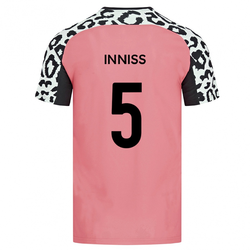 נשים כדורגל ראיין איניס #5 ורוד שחור הרחק ג'רזי 2025/26