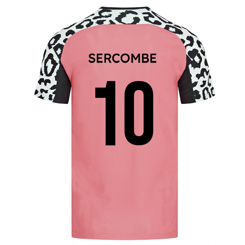 נשים כדורגל ליאם סרקומב #10 ורוד שחור הרחק ג'רזי 2025/26