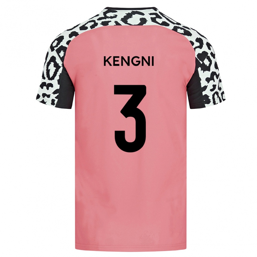 נשים כדורגל Neil Kengni #3 ורוד שחור הרחק ג'רזי 2025/26