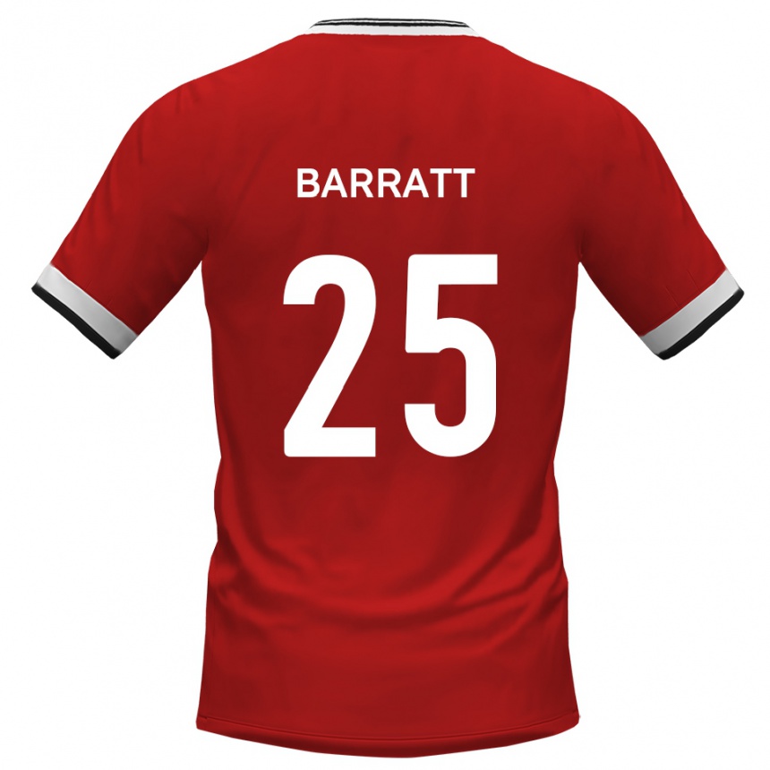 נשים כדורגל סאם באראט #25 לבן שחור הרחק ג'רזי 2025/26