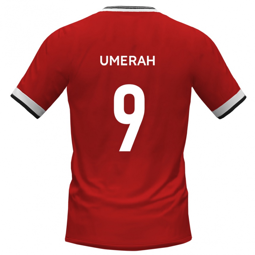 נשים כדורגל ג'וש אומרח #9 לבן שחור הרחק ג'רזי 2025/26