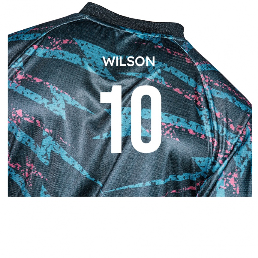 נשים כדורגל Donovan Wilson #10 שחור נייבי הרחק ג'רזי 2025/26