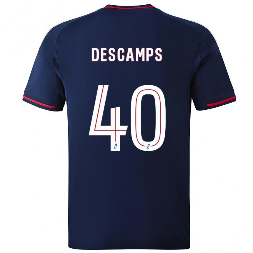 נשים כדורגל רמי דקאן #40 כחול נייבי אדום הרחק ג'רזי 2025/26