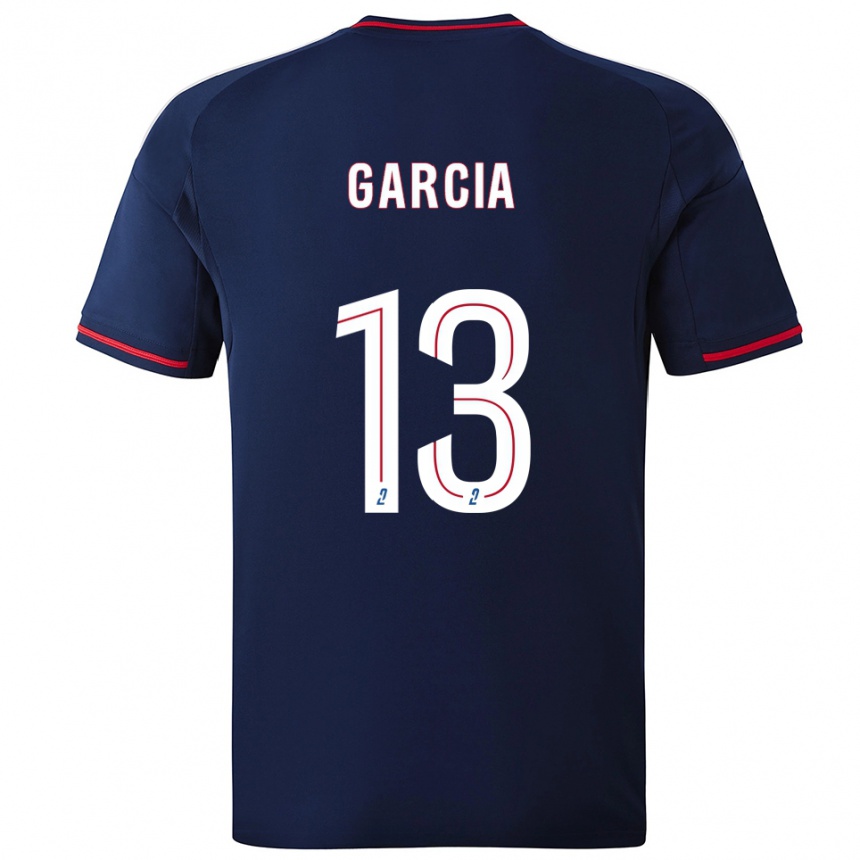 נשים כדורגל Angel Garcia #13 כחול נייבי אדום הרחק ג'רזי 2025/26