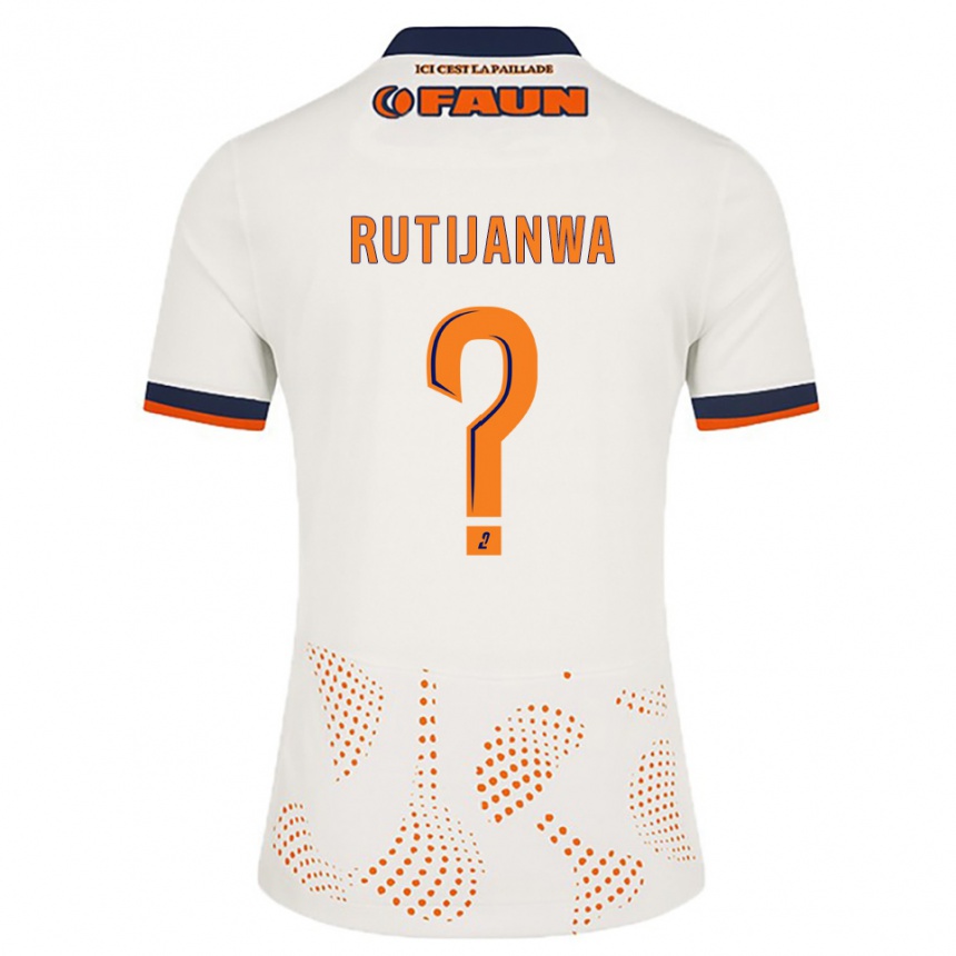 נשים כדורגל Tyron Rutijanwa #0 לבן כתום הרחק ג'רזי 2025/26