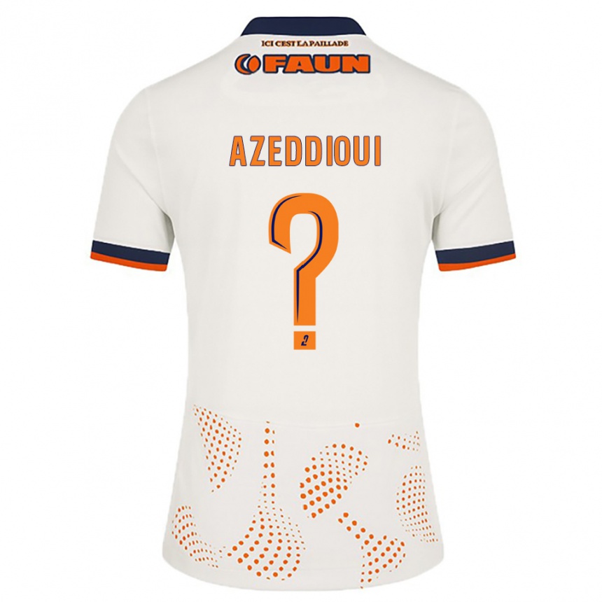 נשים כדורגל Haytam Azeddioui #0 לבן כתום הרחק ג'רזי 2025/26