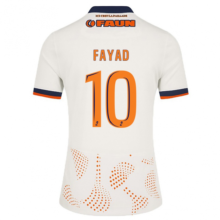 נשים כדורגל חליל פיאד #10 לבן כתום הרחק ג'רזי 2025/26