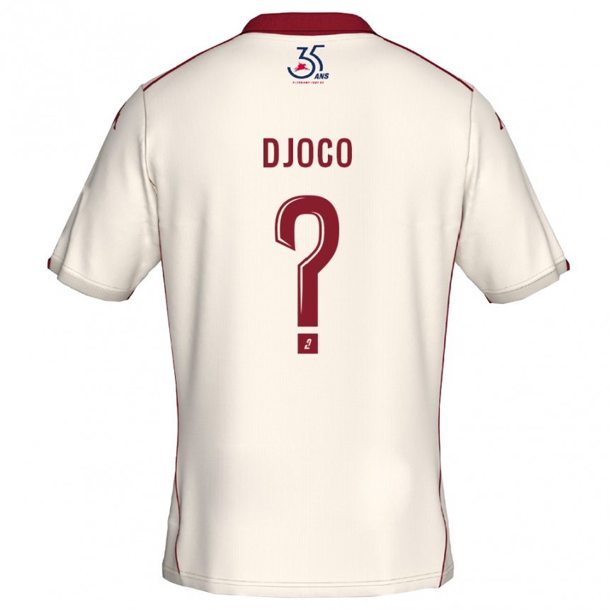 נשים כדורגל אופארין דז'וקו #0 לבן בורדו הרחק ג'רזי 2025/26