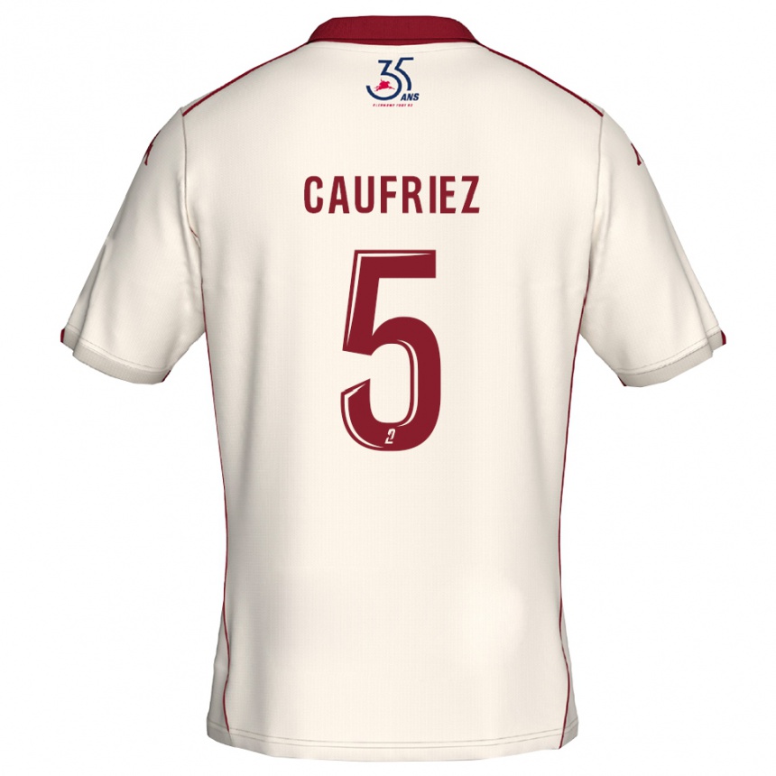 נשים כדורגל מקסימיליאנו קופרייה #5 לבן בורדו הרחק ג'רזי 2025/26