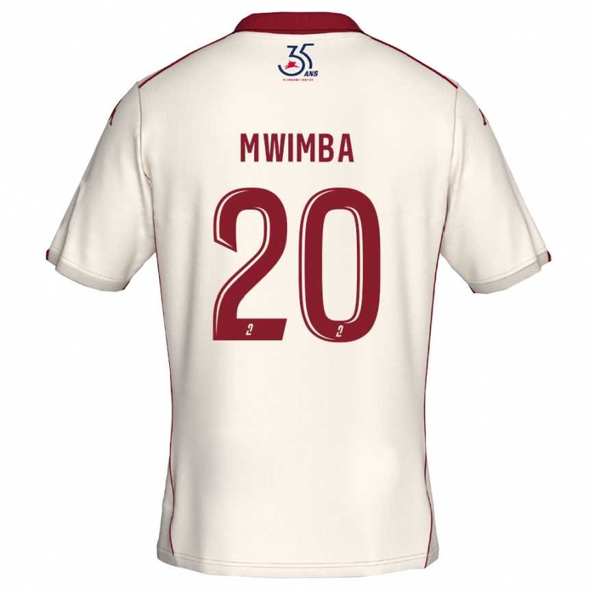 נשים כדורגל הוסואה מווימבה איסלה #20 לבן בורדו הרחק ג'רזי 2025/26