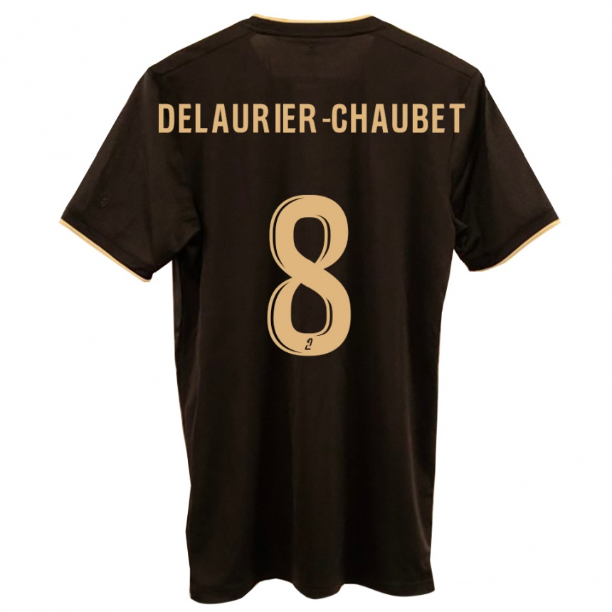 נשים כדורגל Tom Delaurier-Chaubet #8 כחול אדום הרחק ג'רזי 2025/26