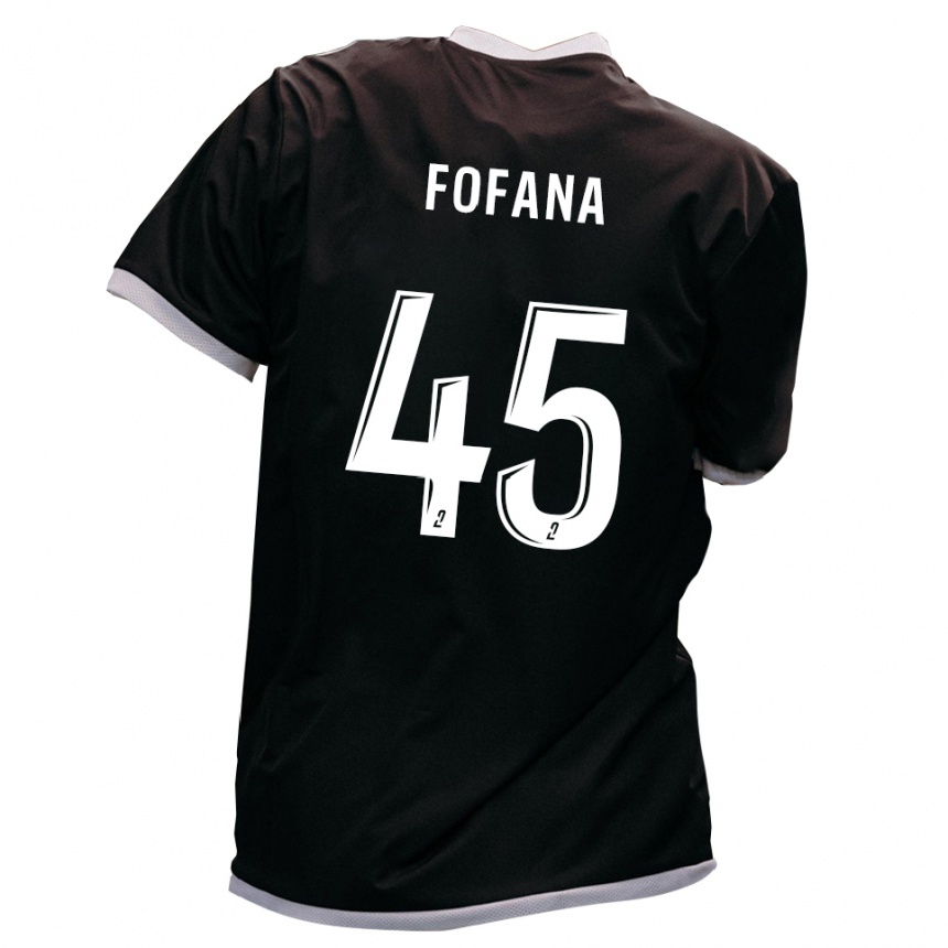 נשים כדורגל איברהים פופאנה #45 שחור זהב הרחק ג'רזי 2025/26