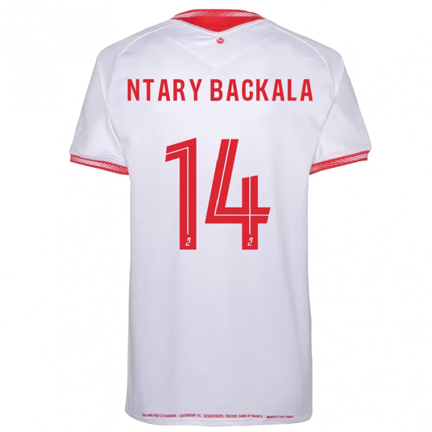 נשים כדורגל Jordy Ntary Backala #14 שחור אדום הרחק ג'רזי 2025/26