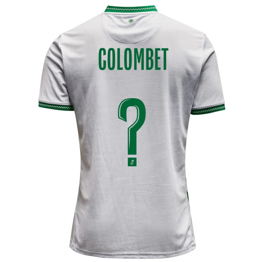 נשים כדורגל Alexis Colombet #0 לבן ירוק הרחק ג'רזי 2025/26