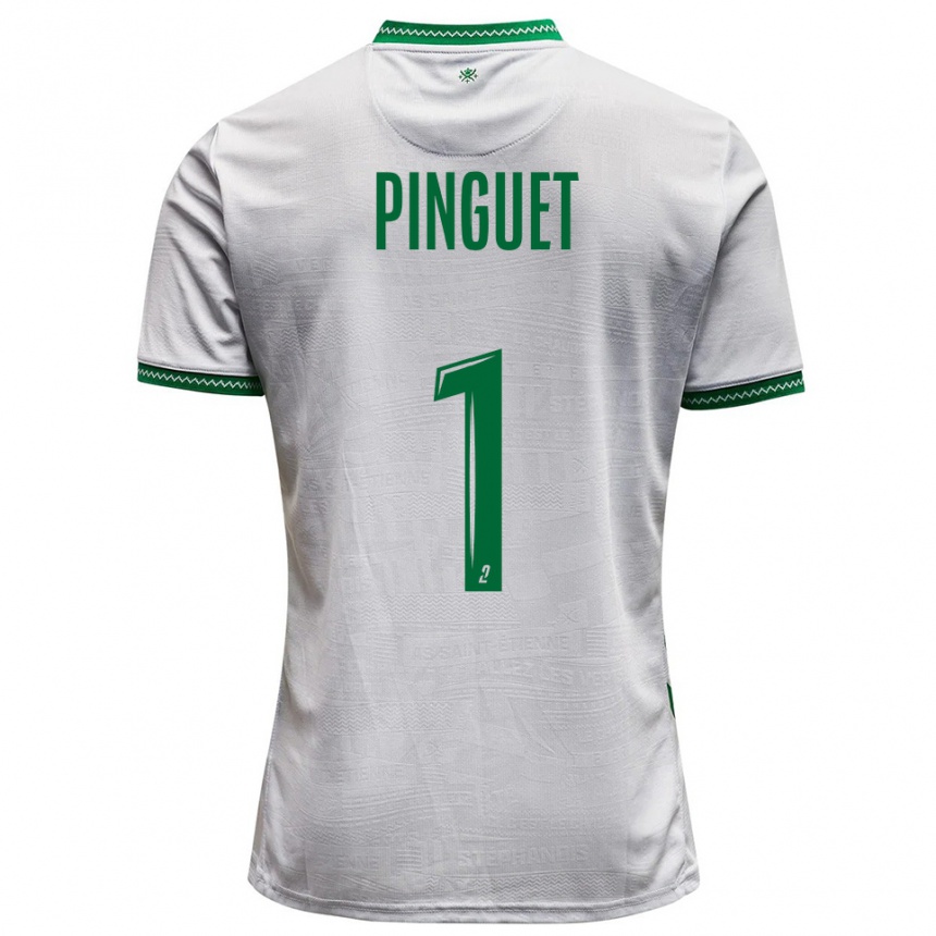 נשים כדורגל אליס פינגה #1 לבן ירוק הרחק ג'רזי 2025/26