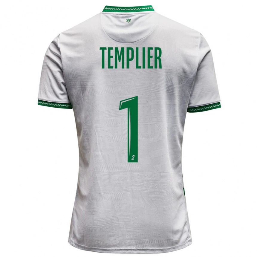נשים כדורגל אמה טמפלייה #1 לבן ירוק הרחק ג'רזי 2025/26