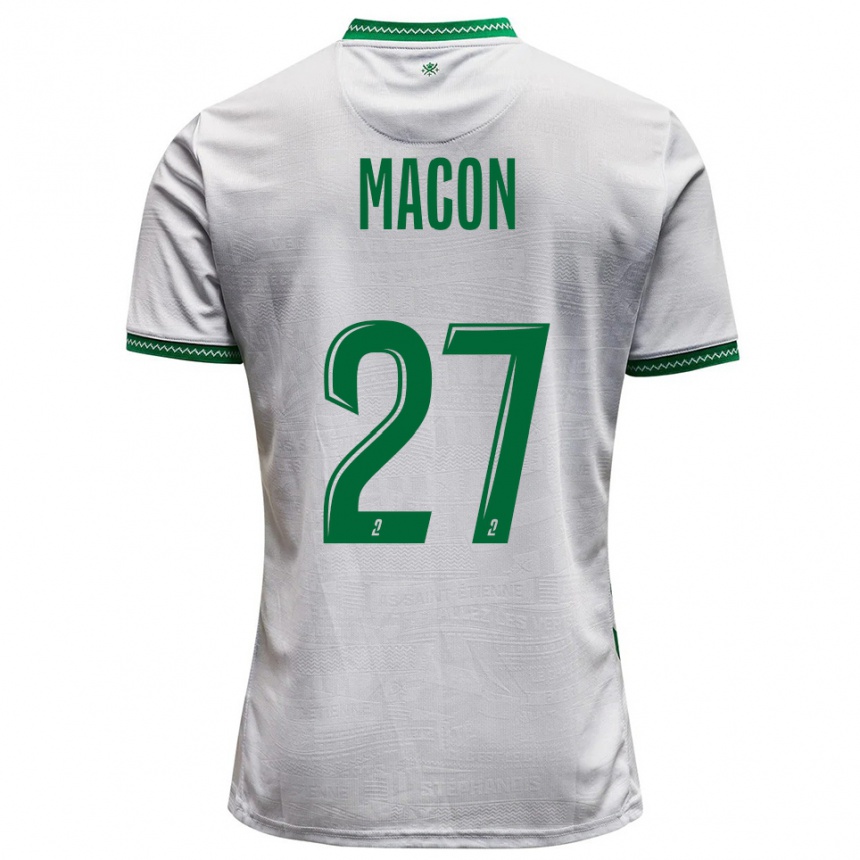 נשים כדורגל איוואן מאסון #27 לבן ירוק הרחק ג'רזי 2025/26