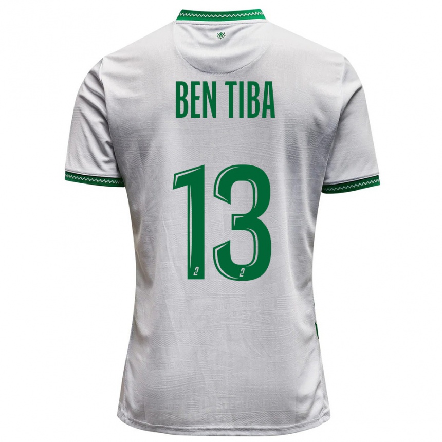 נשים כדורגל הלמי בן טיבה #13 לבן ירוק הרחק ג'רזי 2025/26