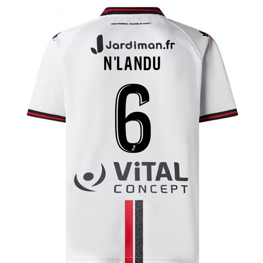 נשים כדורגל דארלי אנלנדו #6 לבן אדום הרחק ג'רזי 2025/26