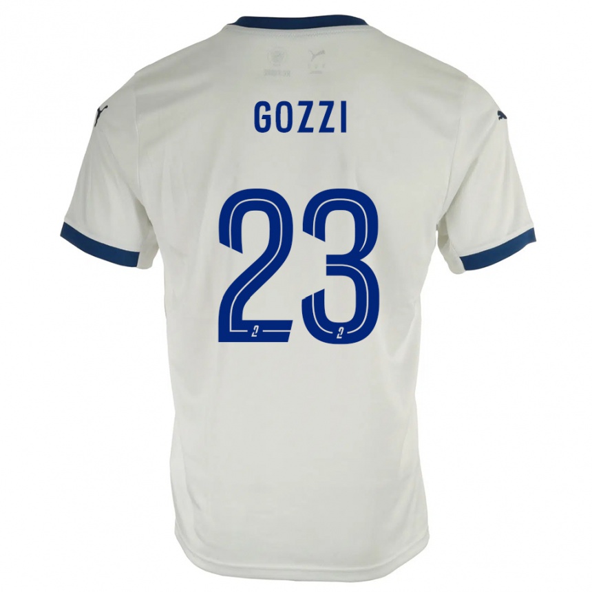 נשים כדורגל פאולו גוזי #23 לבן כחול הרחק ג'רזי 2025/26