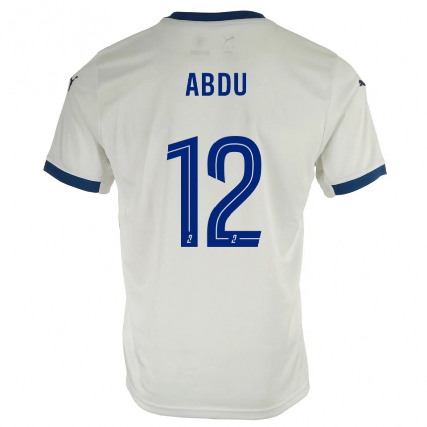 נשים כדורגל אבדו קונטה #12 לבן כחול הרחק ג'רזי 2025/26