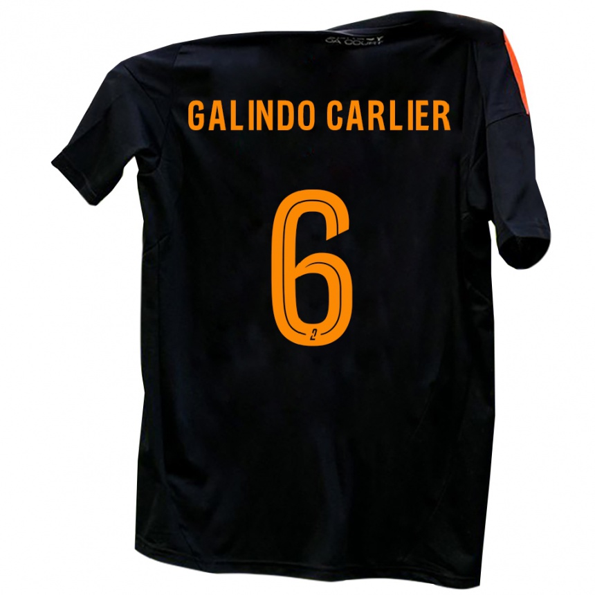 נשים כדורגל Luca Galindo Carlier #6 לבן אדום הרחק ג'רזי 2025/26