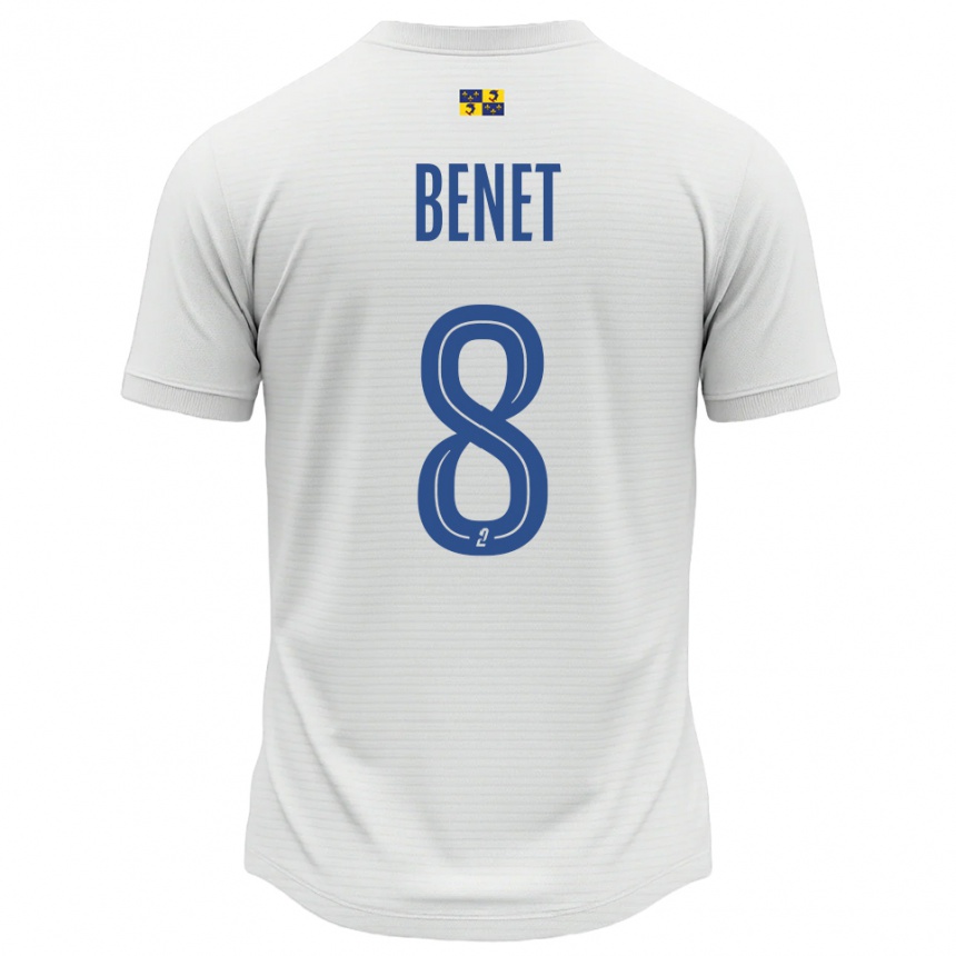 נשים כדורגל ג׳סי בנט #8 לבן כחול הרחק ג'רזי 2025/26