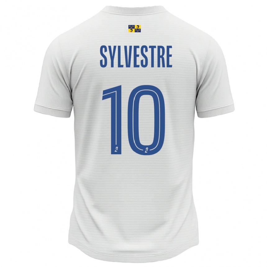 נשים כדורגל אדי סילבסטרה #10 לבן כחול הרחק ג'רזי 2025/26